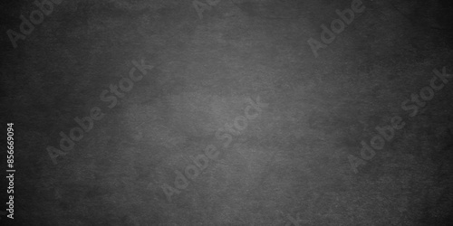  Old wall stone for dark black distressed grunge background wallpaper. rough concrete wall. Abstract black stone wall texture grunge rock surface. dark gray background backdrop. wide panoramic banner. photo