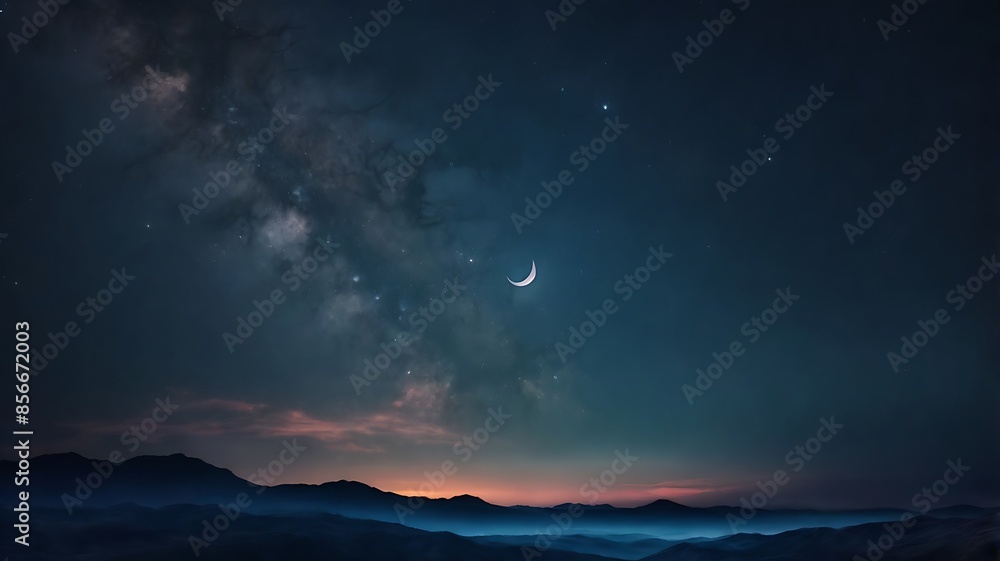 Milky Way. Colorful night landscape with bright milky way, starry sky and hills in summer. Space background. Amazing astrophotography. Beautiful universe. Travel, ai generative Milky Way. Colorful night landscape with bright milky way, starry sky and hills in summer. Space background. Amazing astrophotography. Beautiful universe. Travel, ai generative