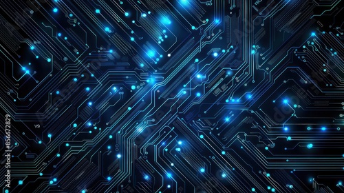 Abstract Digital Circuitry Background