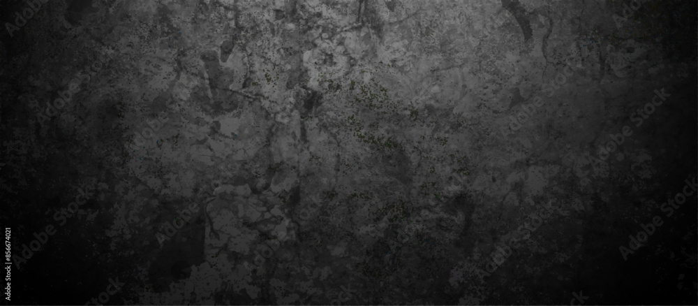 Old wall stone for dark black distressed grunge background wallpaper. rough concrete wall. Abstract black stone wall texture grunge rock surface. dark gray background backdrop. wide panoramic banner. Old wall stone for dark black distressed grunge background wallpaper. rough concrete wall. Abstract black stone wall texture grunge rock surface. dark gray background backdrop. wide panoramic banner.