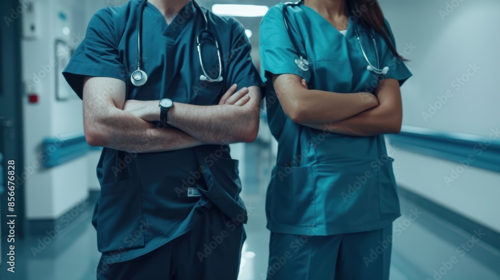 The Medical Staff in Scrubs The Medical Staff in Scrubs
