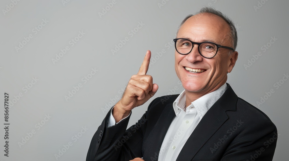 The smiling senior businessman The smiling senior businessman