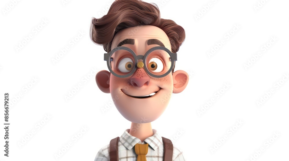 3D animation cartoon isolated on white background 3D animation cartoon isolated on white background