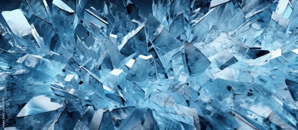 Abstract Ice Crystal Formation Abstract Ice Crystal Formation