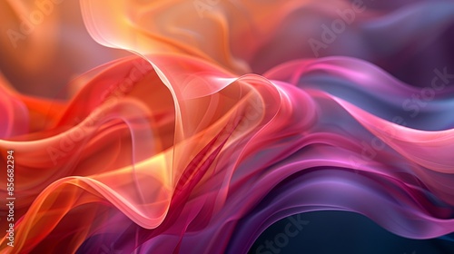 Abstract Background Geometric Shape Curve: A photo showcasing an abstract background with geometric shapes