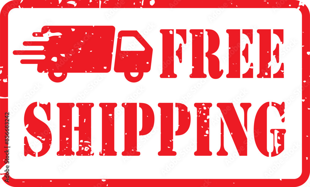Grunge Free Shipping Stamp