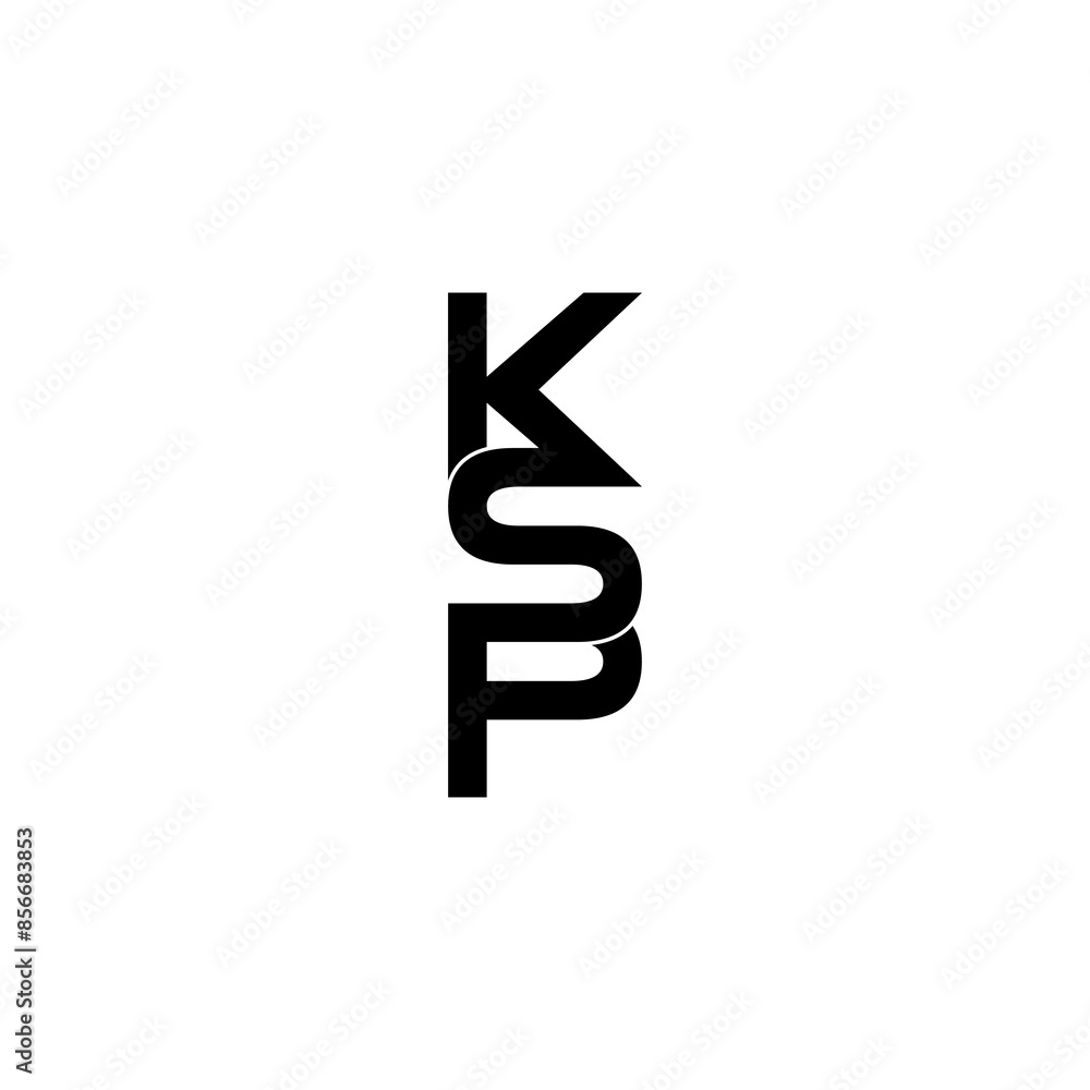 ksp initial letter monogram logo design ksp initial letter monogram logo design