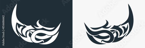 tribal tatoo wings background angel vector art