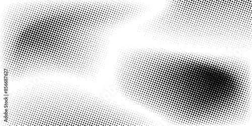 Basic halftone dots effect in black and white color. Halftone effect. Dot halftone. Black white halftone.Background with monochrome dotted texture. Polka dot pattern t  abstract	