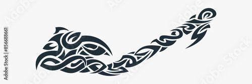 tribal tatoo background praying mantis sharp strong arm