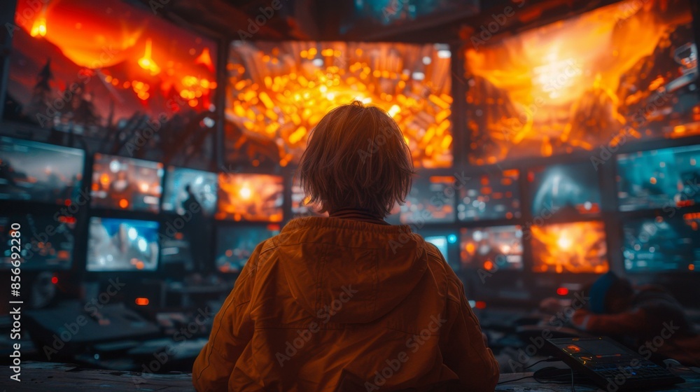 Fototapeta premium Video Game Obsession