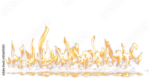 Foto Fire element burn paper and flame on
