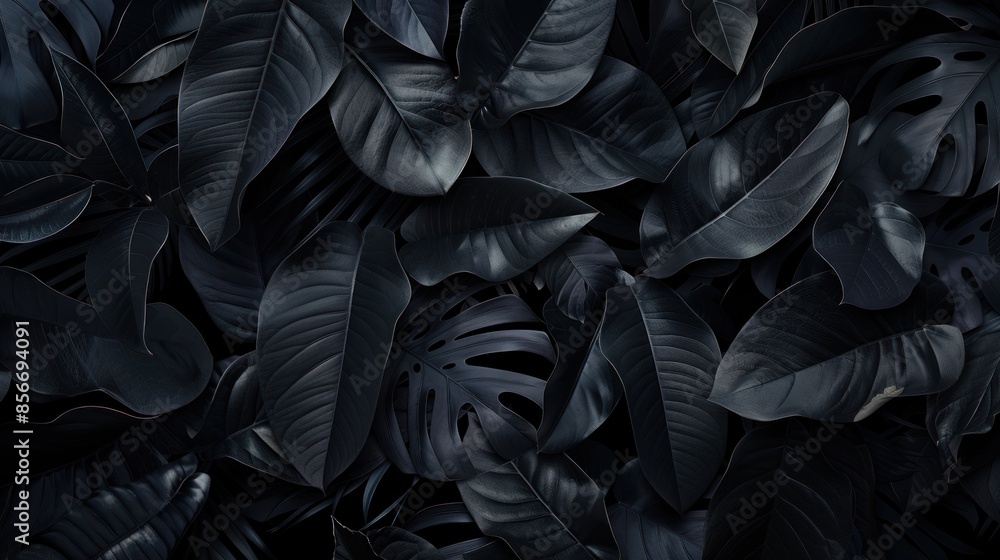 Dark Tropical Foliage Background Dark Tropical Foliage Background