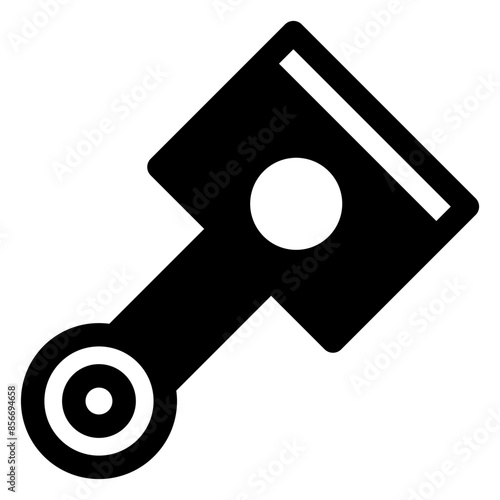 piston glyph icon vector illustration  isolated on white background