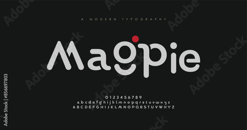 Magpie Elegant Luxury wedding alphabet font. Typography Luxury classic lettering serif fonts decorative wedding logo vintage retro concept. vector illustration