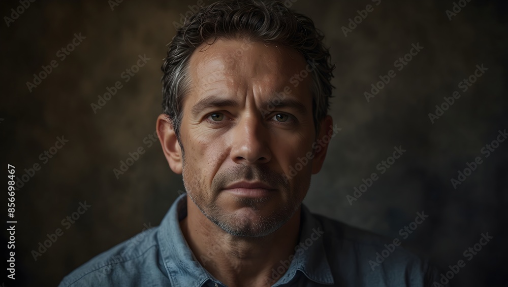 The essence of resilience in a portrait of someone who has overcome significant adversity ai-generated The essence of resilience in a portrait of someone who has overcome significant adversity ai-generated