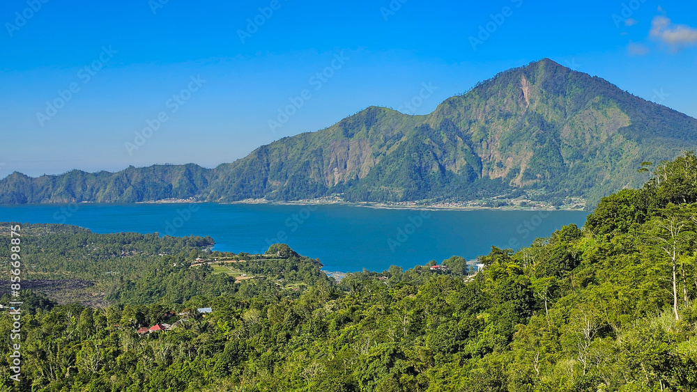 lake and mountains, a cool resort of Kintamani, Bali. lake and mountains, a cool resort of Kintamani, Bali.