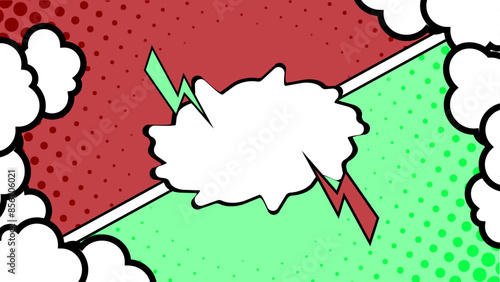 Pop art background style poster vector illustration design, Comic book colorful frames background