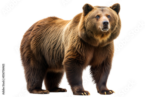 Wallpaper Mural grizzly bear on a transparent background Torontodigital.ca