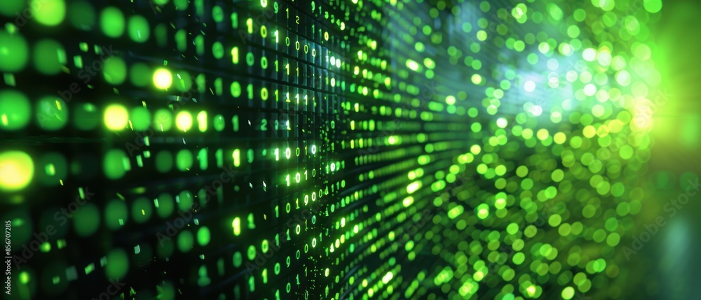 Green Binary Code Abstract Background. Green Binary Code Abstract Background.