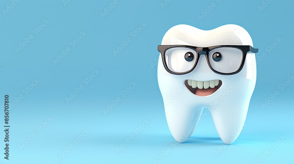 © leymart - Smiling Tooth in Glasses, 3D Render