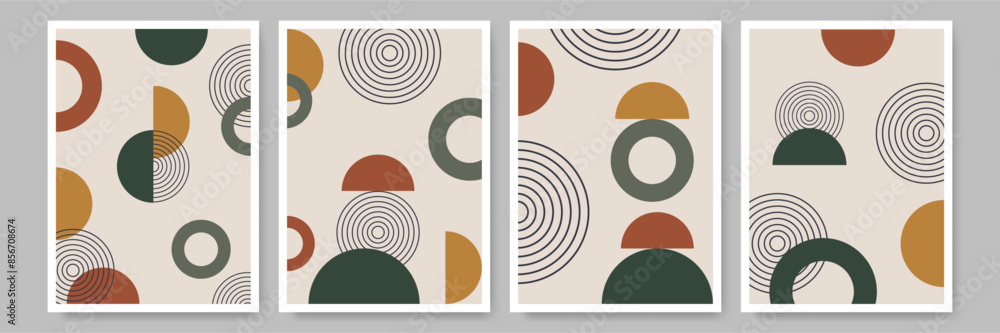 Minimalism hand drawn flat design boho wall art. Abstract print posters art set. Minimalism hand drawn flat design boho wall art. Abstract print posters art set.