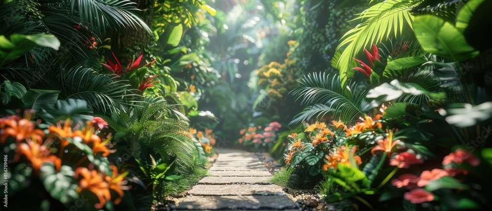 Tropical Jungle Path. Tropical Jungle Path.