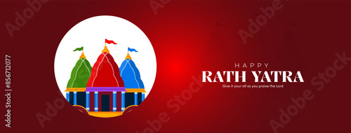 Jagannath Rath Yatra Social Media Poster, Banner, Web Banner , Print Design photo