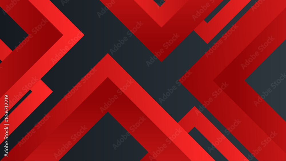 Red Geometric Line crossing and black background Red Geometric Line crossing and black background