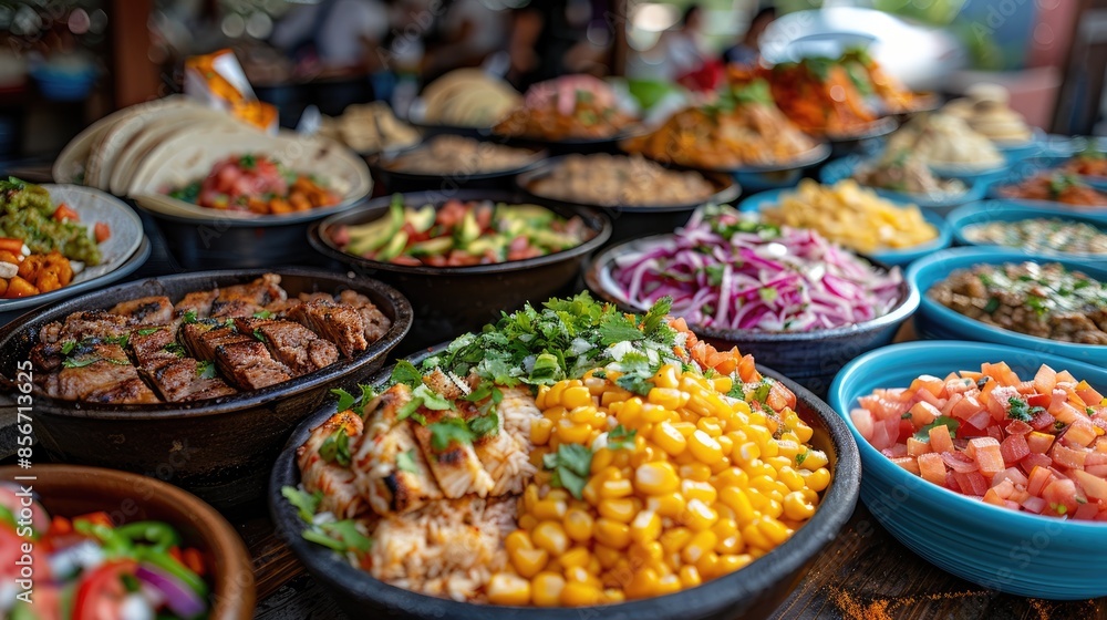traditional mexican food. happy people celebrating cinco de mayo in backyard at sunny summer day. traditional mexican food. happy people celebrating cinco de mayo in backyard at sunny summer day.