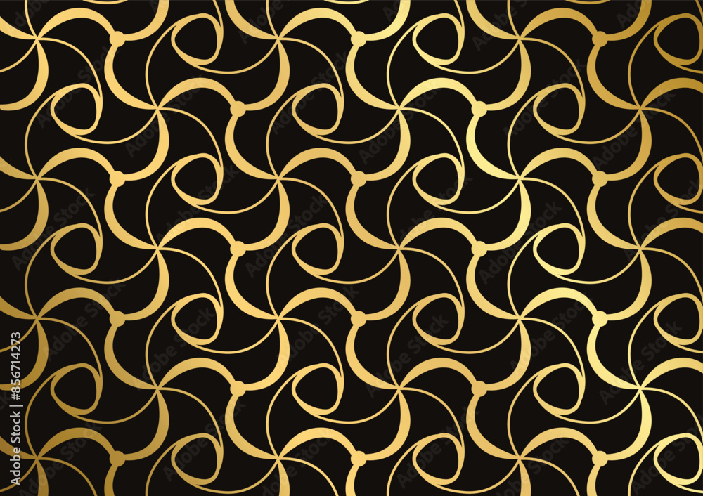 Luxury gold wave line pattern premium background Luxury gold wave line pattern premium background