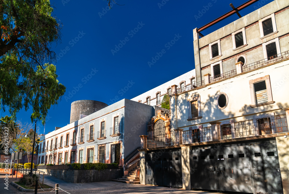 Fototapeta premium Traditional houses in the old town of Zacatecas, UNESCO world heritage in Mexico