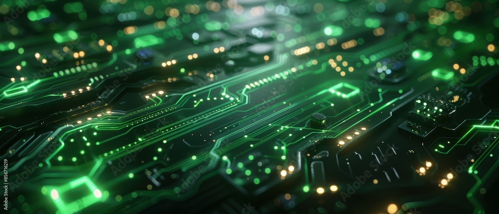Abstract Green Circuit Board. Abstract Green Circuit Board.