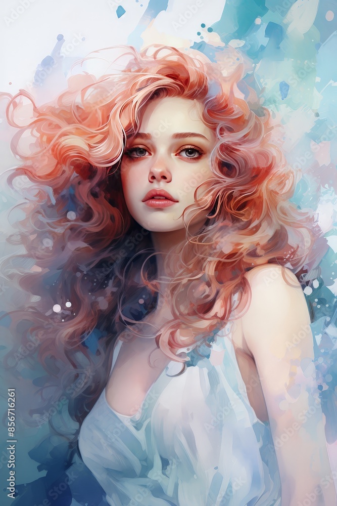 Fototapeta premium Ethereal Watercolors Creating Stunning Background Patterns