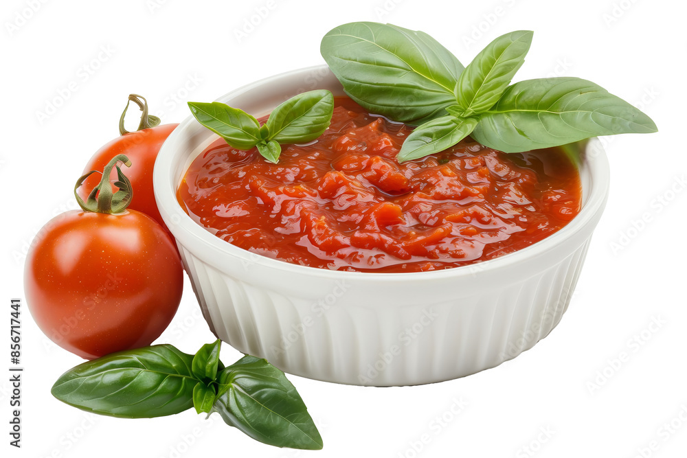 A pizza sauce on transparent background