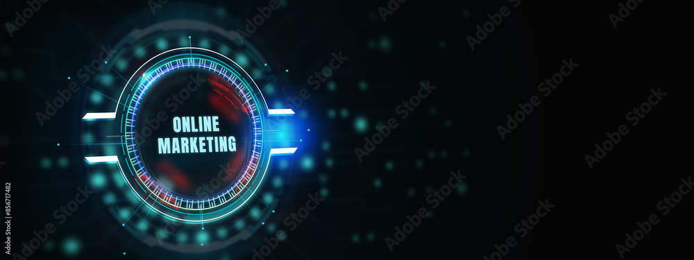 Digital Marketing Technology Solution for Online Business Concept. Business, Technology, Internet and network concept. 3d illustration Digital Marketing Technology Solution for Online Business Concept. Business, Technology, Internet and network concept. 3d illustration