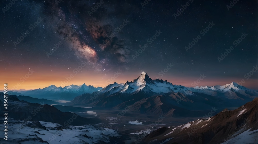sunrise in the mountains, ai generated sunrise in the mountains, ai generated