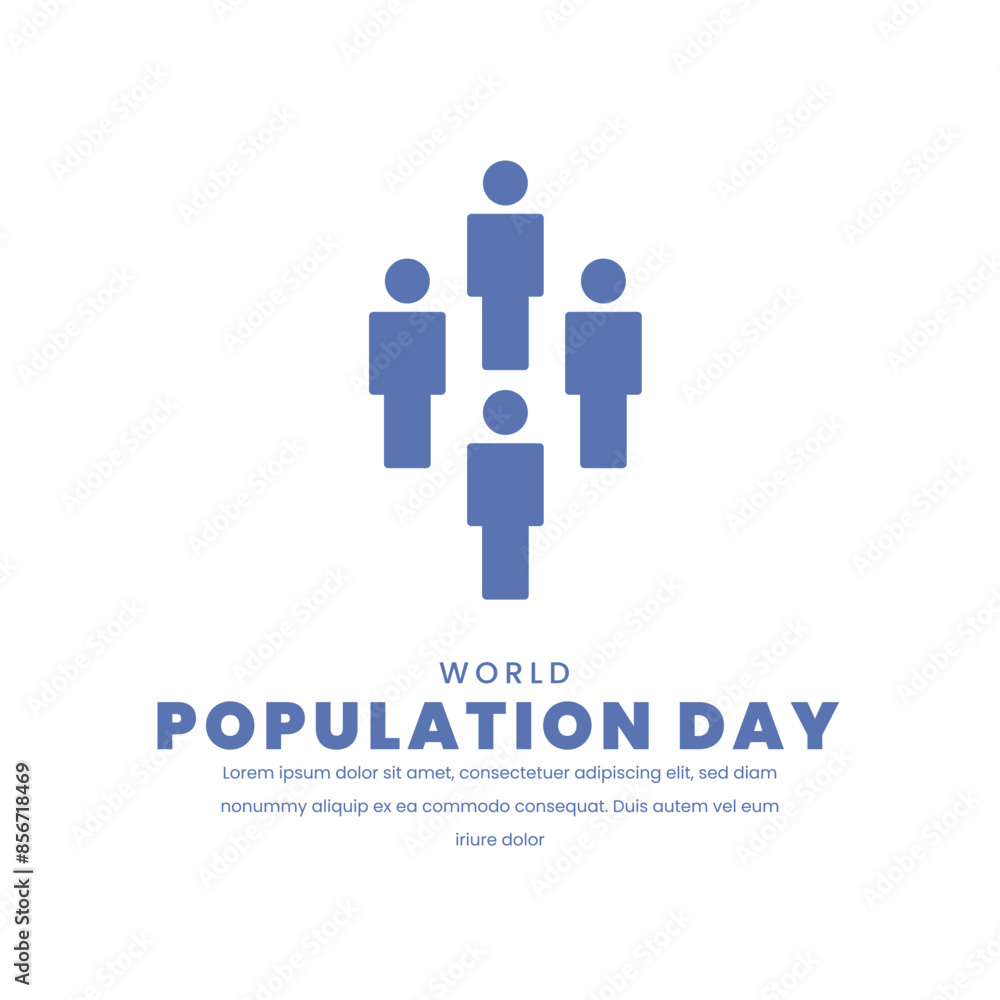 World population day flat design. World population day flat design.
