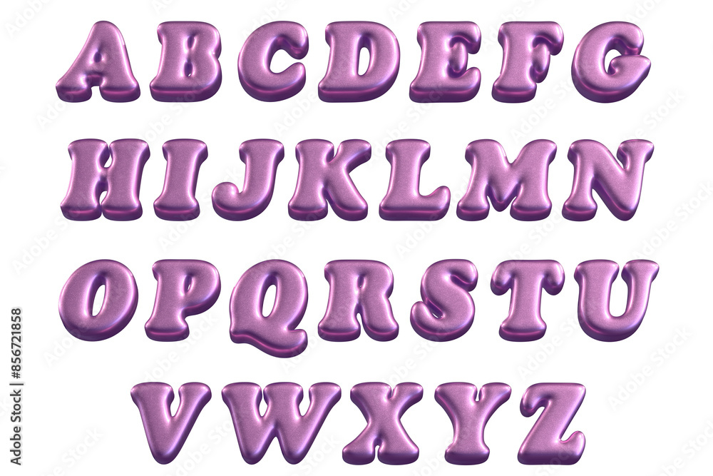 Y2K 3d metal Glitter Alphabet 3d Font Y2K 3d metal Glitter Alphabet 3d Font