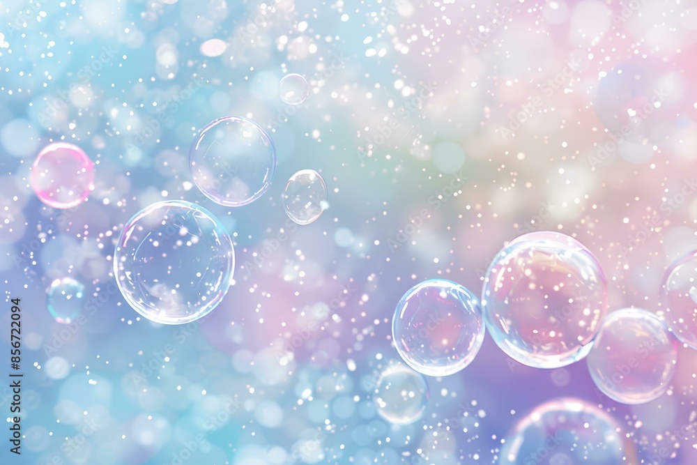A background with pastel colored bubbles floating in the air, creating an ethereal and dreamy atmosphere soft pinks, blues, purples suitable for a romantic or whimsical theme. in the style of cartoon. A background with pastel colored bubbles floating in the air, creating an ethereal and dreamy atmosphere soft pinks, blues, purples suitable for a romantic or whimsical theme. in the style of cartoon.