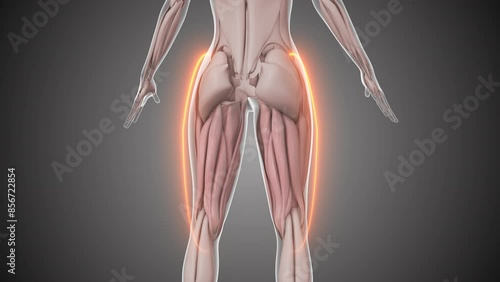 Animation of the hamstring muscles