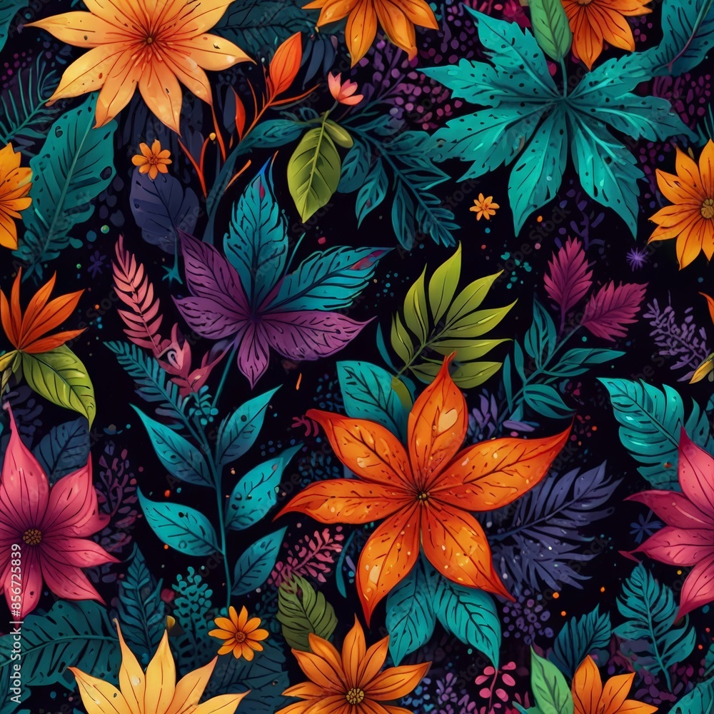 seamless pattern with flowers seamless pattern with flowers