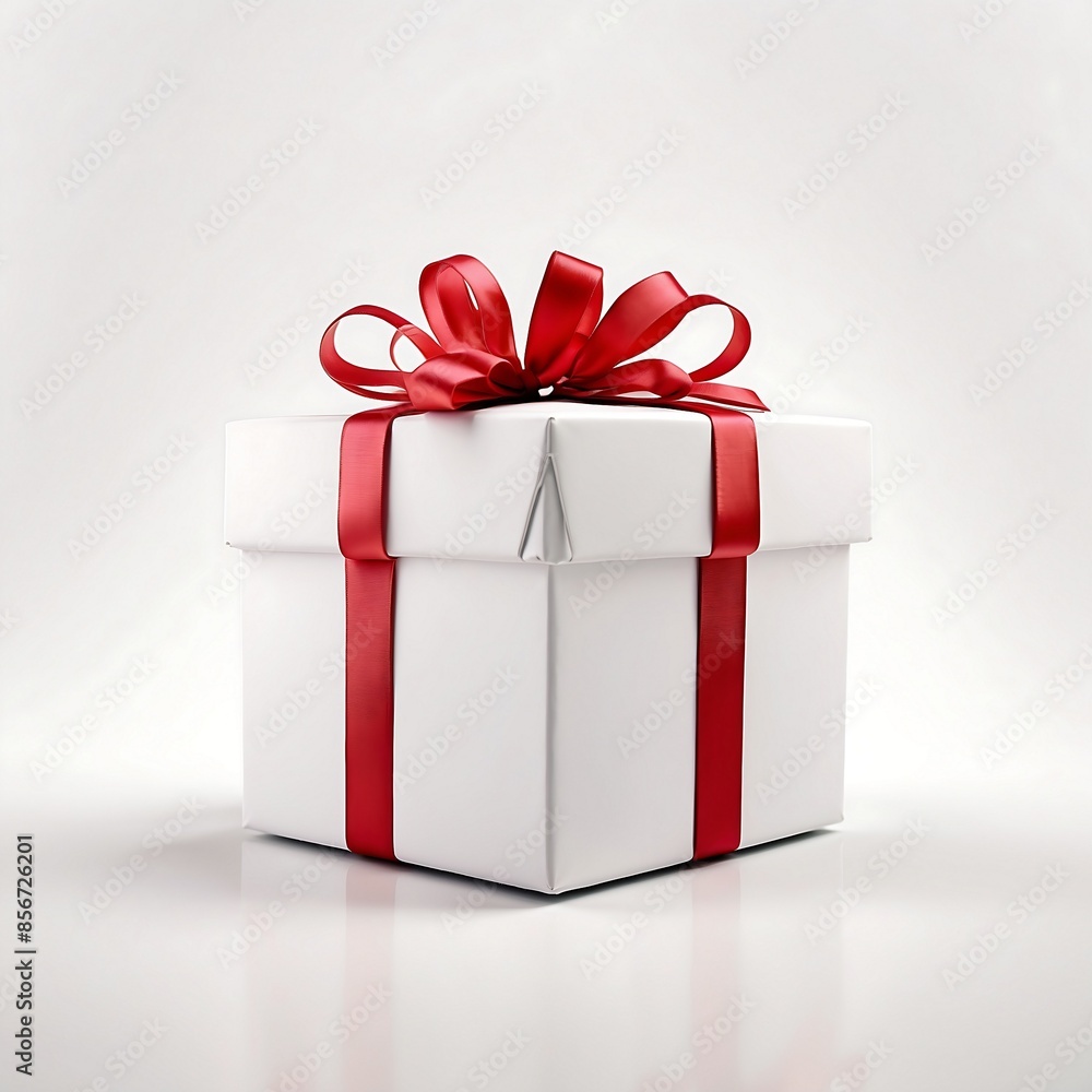 Obraz premium A gift box with white background