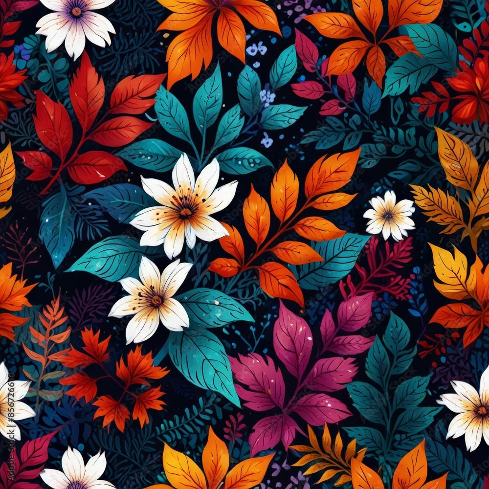 seamless floral background seamless floral background