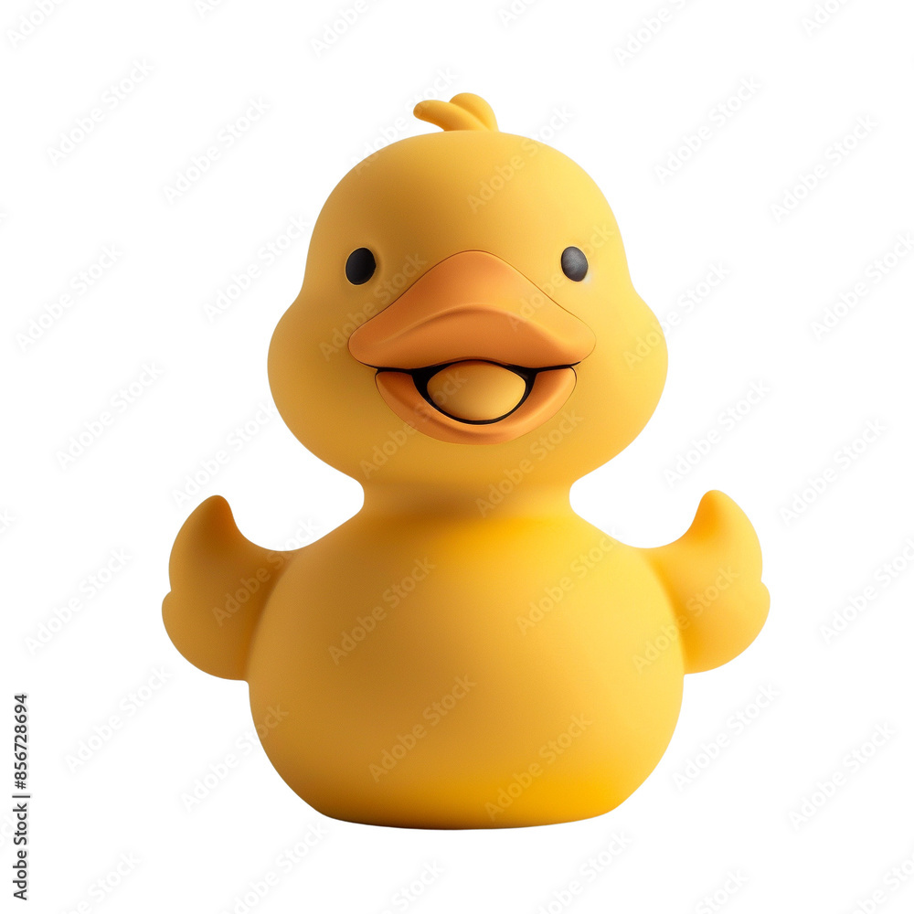 Colorful rubber duck with cheerful expression, isolated on white background, perfect for bathtub toys and childhood nostalgia concepts. Colorful rubber duck with cheerful expression, isolated on white background, perfect for bathtub toys and childhood nostalgia concepts.