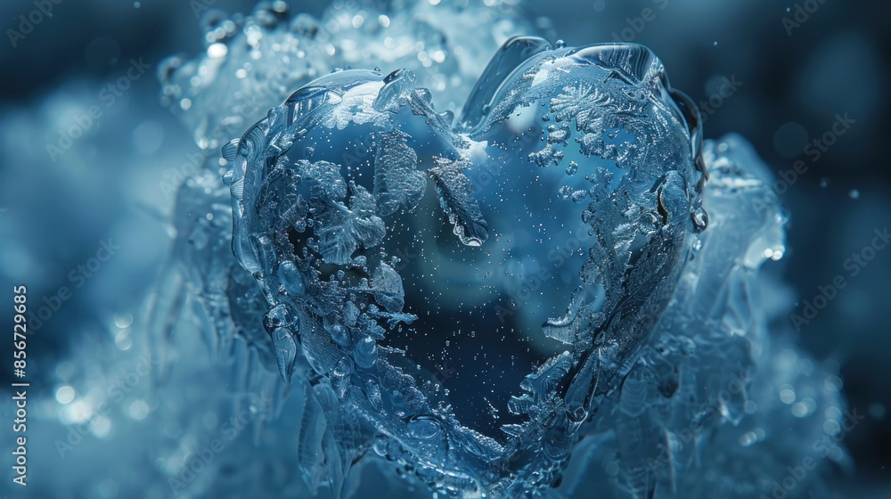 Frozen Heart: A Symbol of Love and Winter