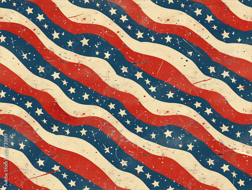 USA Americana Tiled Background