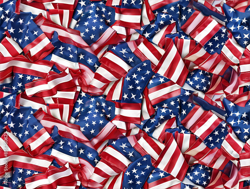 USA Americana Tiled Background