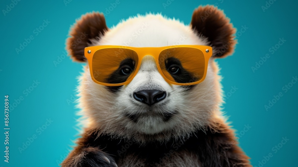 Cool Panda Wearing Sunglasses Cool Panda Wearing Sunglasses
