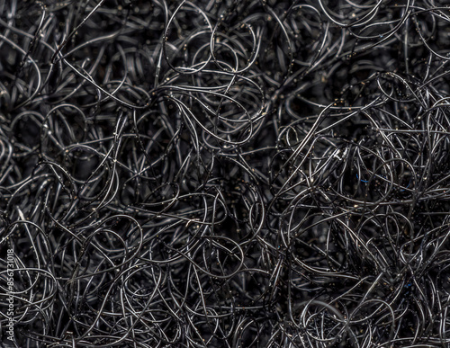 Foto Black hook and loop fastener - loop side